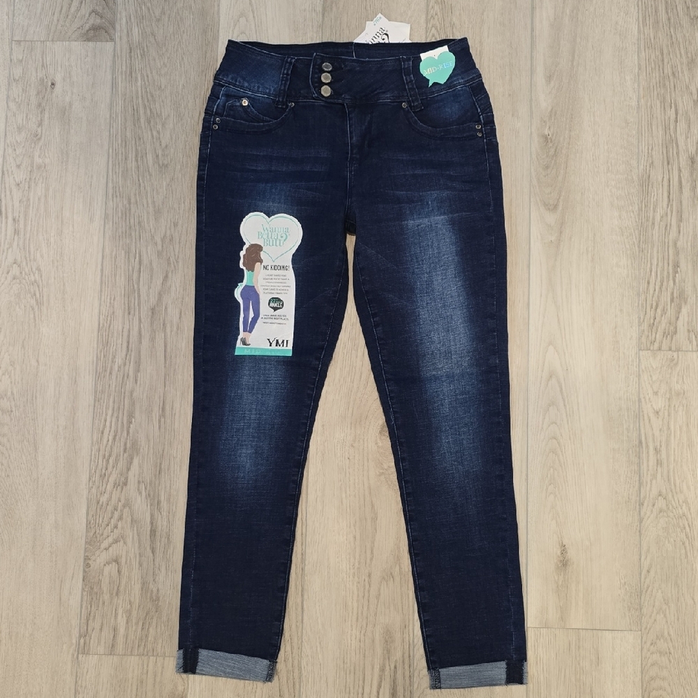 YMI Women's Deep Indigo Jeggings